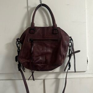 Elliot Lucca wine leather purse